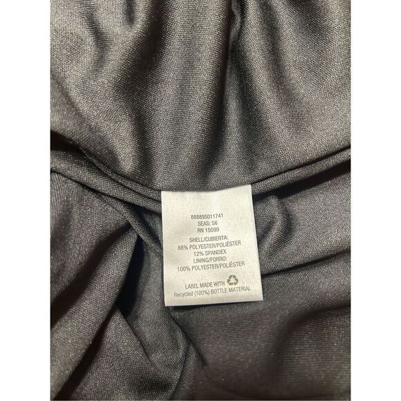 Metaphor Womens faux suede dress Tan Size Large stretchy body con sleeveless NWT - Picture 6 of 8